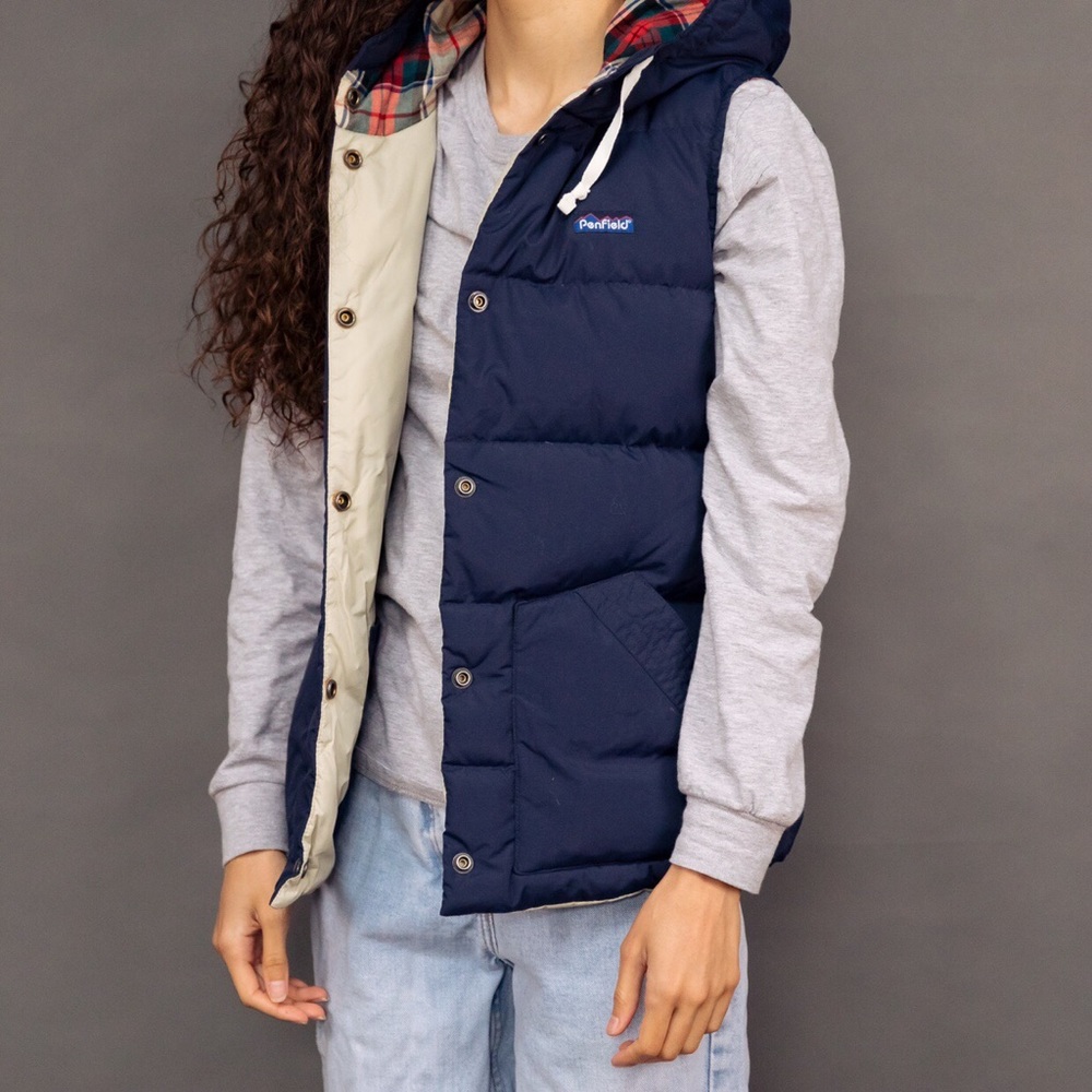 Penfield Madewell Lucedale down hooded quilt vest